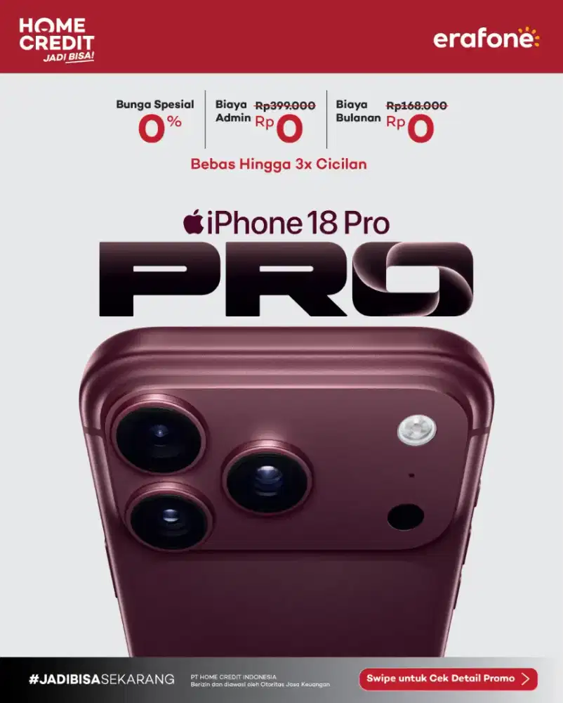 PRE ORDER IPHONE 18 SERIES CICILAN TANPA KARTU KREDIT