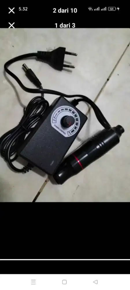 Mesin tatto power supply alat kesenian