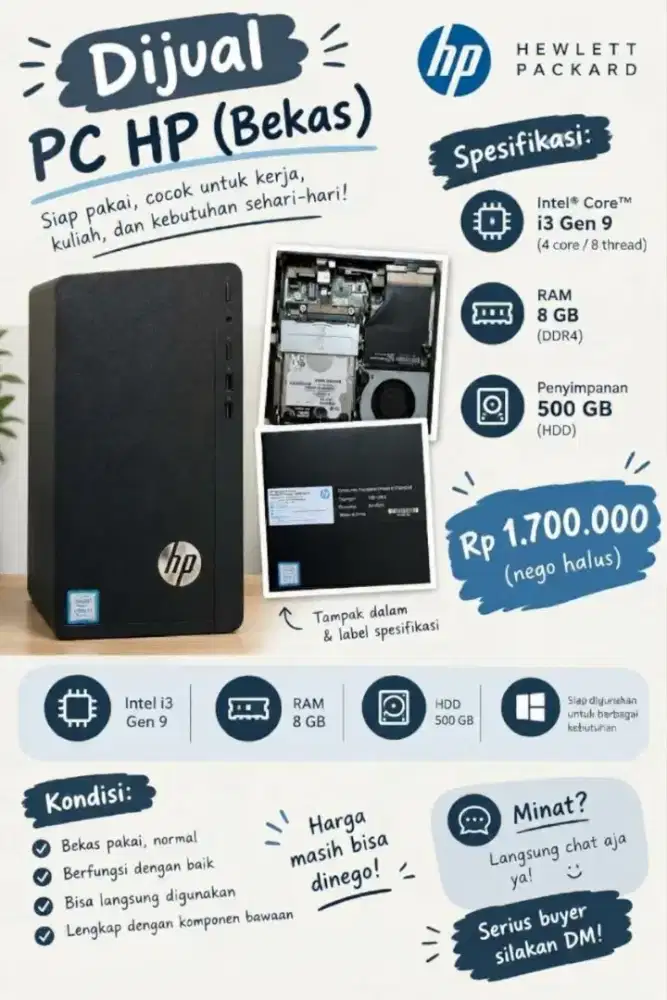 DIJUAL MINI DESKTOP HP