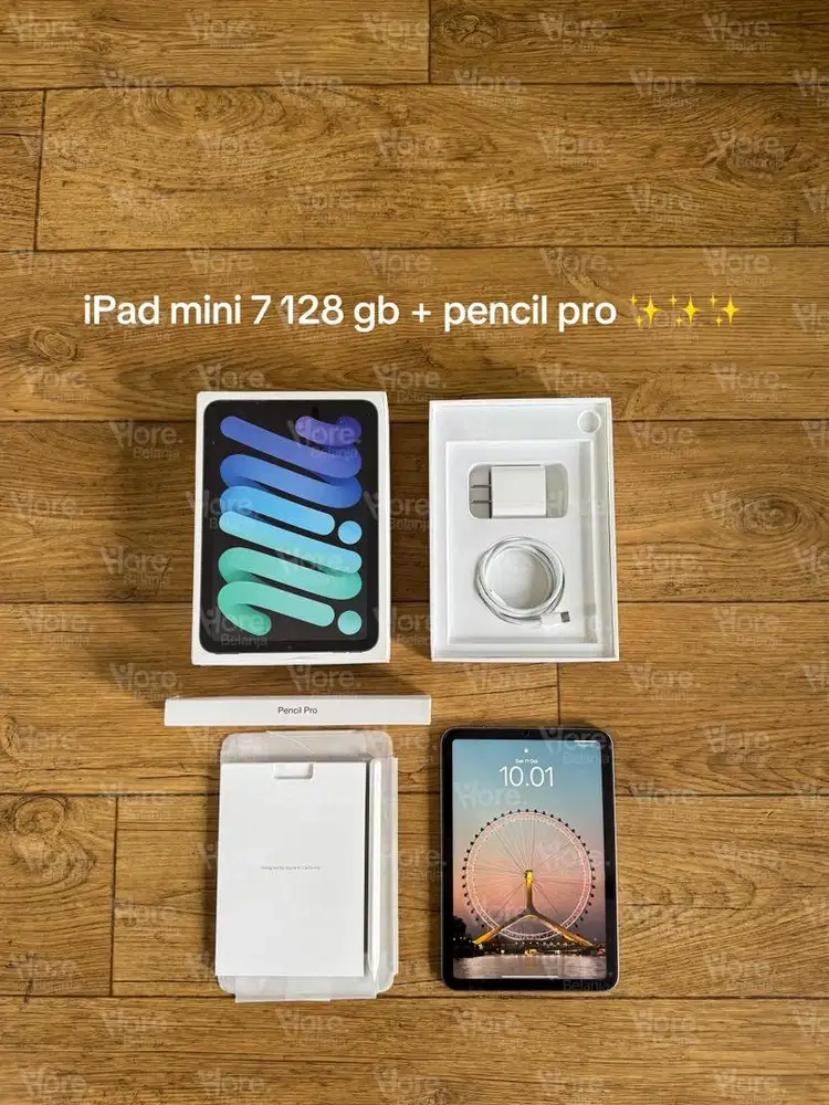 iPad Mini 7 128 gb wifi only dan apple pencil