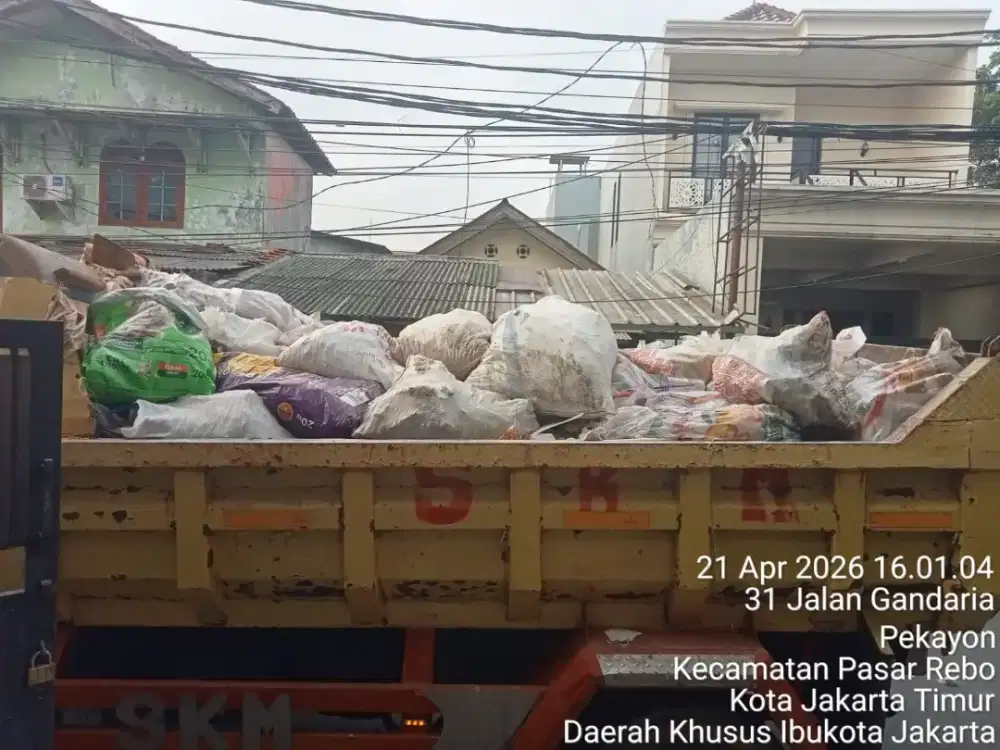 Tanah campur tanah merah puing murni angkut sampah