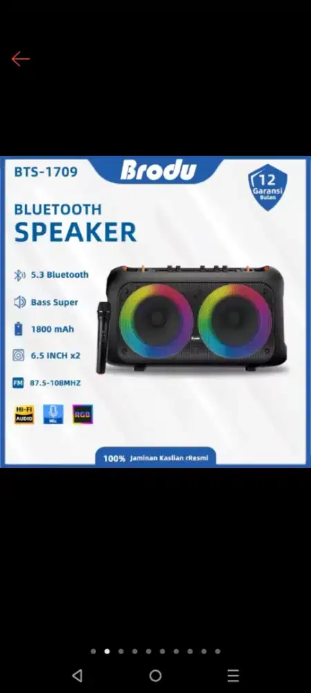 Speaker Bluetooth