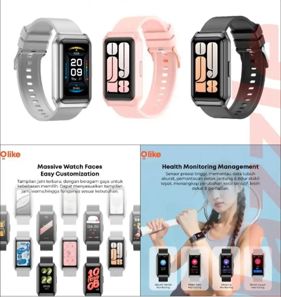 Smartwatch Olike band B3