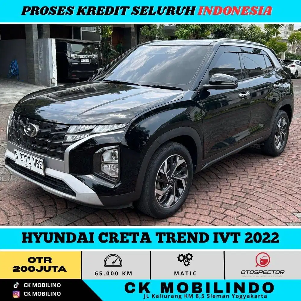 HYUNDAI CRETA TREND IVT 2022 HITAM PEMAKAIAN 2023
