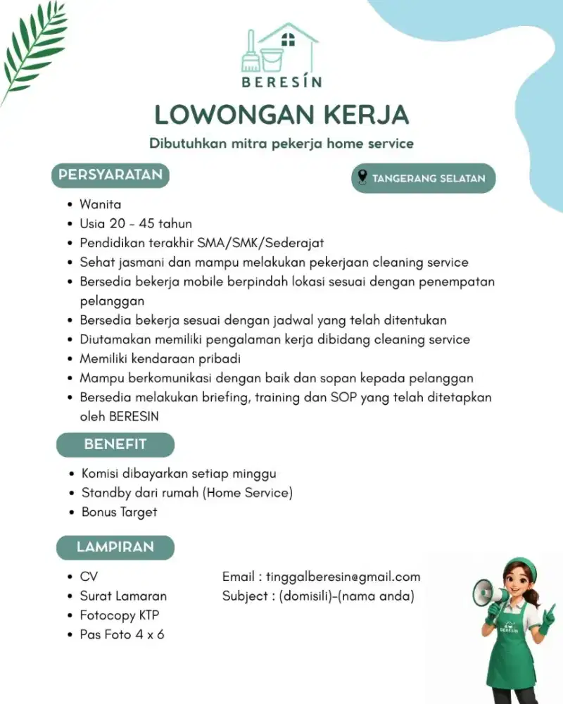 DICARI JASA HOME CLEANING