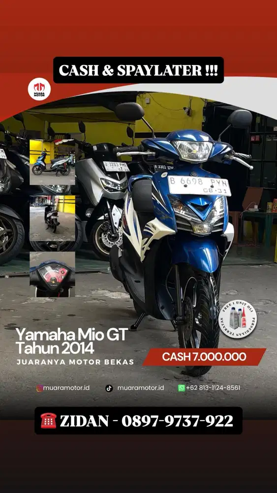 YAMAHA MIO GT 125 2014 CASH & SPAYLATER !!!