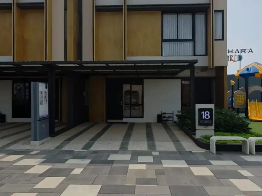 BISA KPR & FREE PPN rumah dekat bandara soeta ada 3 kamar luas 96m2 Asthara skyfront