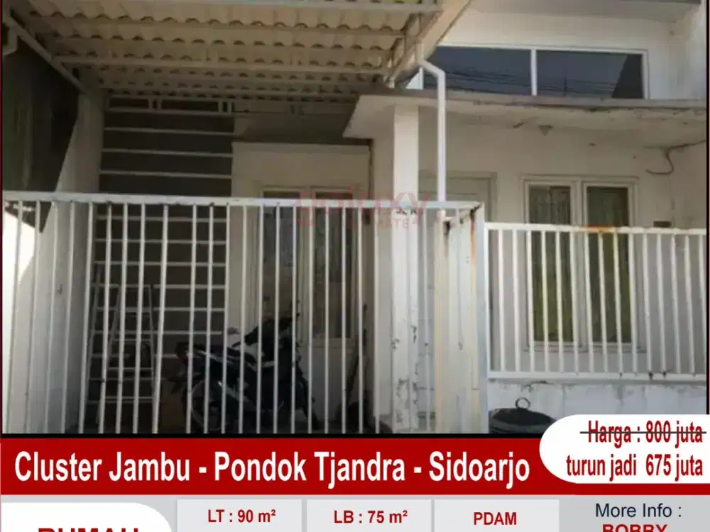 Rumah Di Cluster Jambu Pondok Tjandra Sidoarjo
