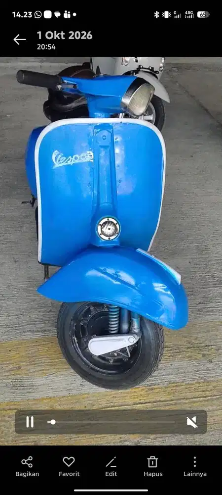 vespa sprint 1978 warna biru