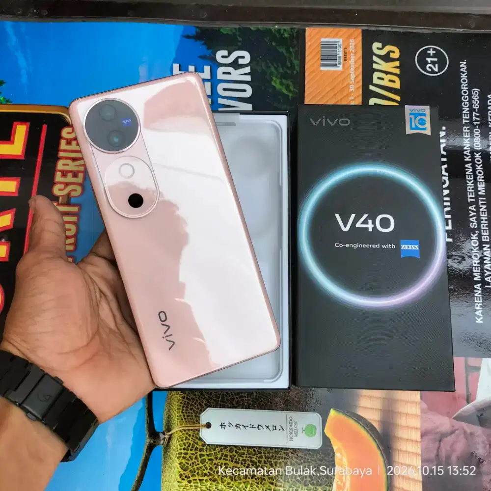 Vivo V40 5G 12/256gb fullset original mulus