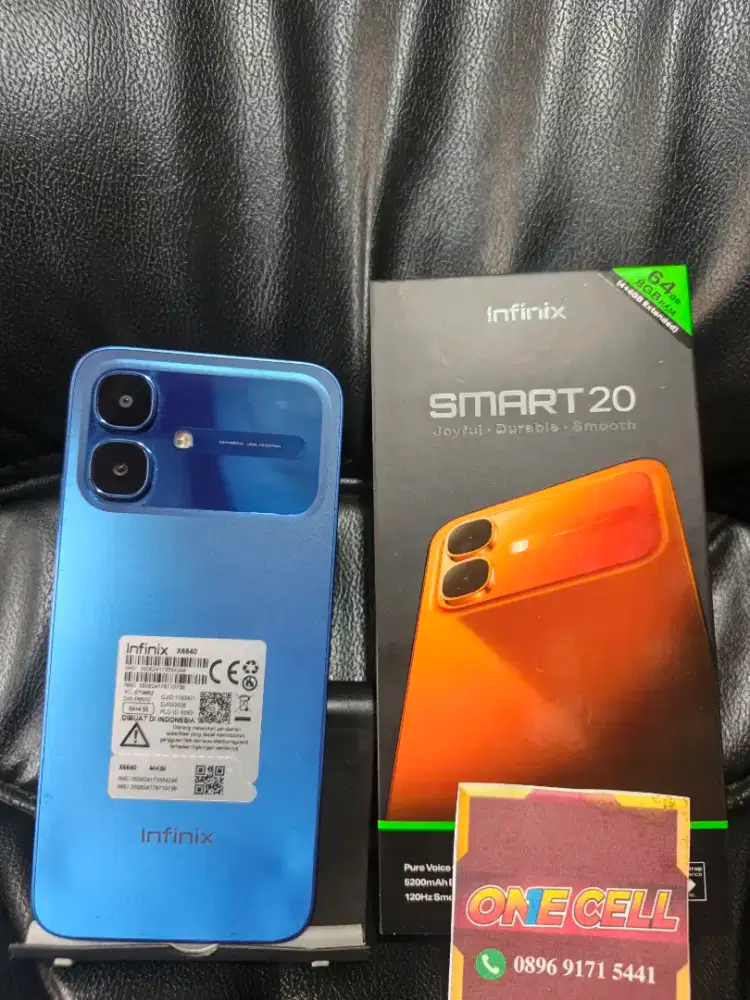 Infinix Smart 20 Ram 4+4/64GB Fullset Ori Mulus