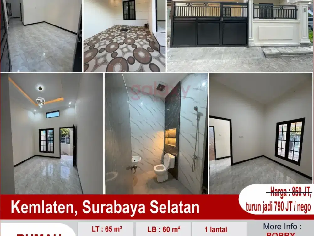 Rumah Baru Siap Huni Daerah Kemlaten Surabaya