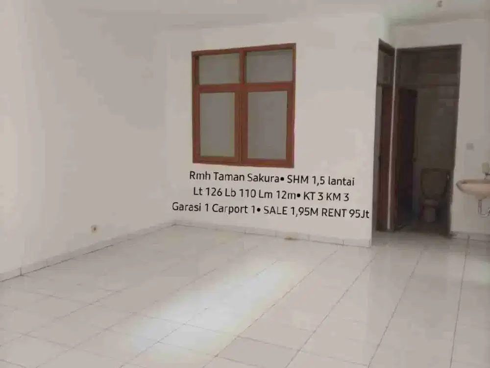 Rumah Jual Sewa Taman Sakura