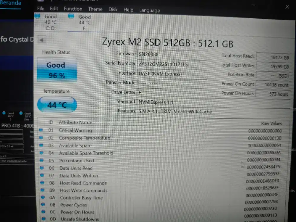 SSD M.2 NVME Gen 4 512 GB