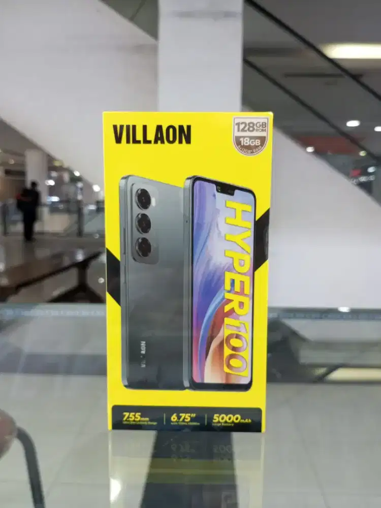 Villaon Hyper 100 6+12/128GB Black. Garansi Resmi Carl Care (Infinix)