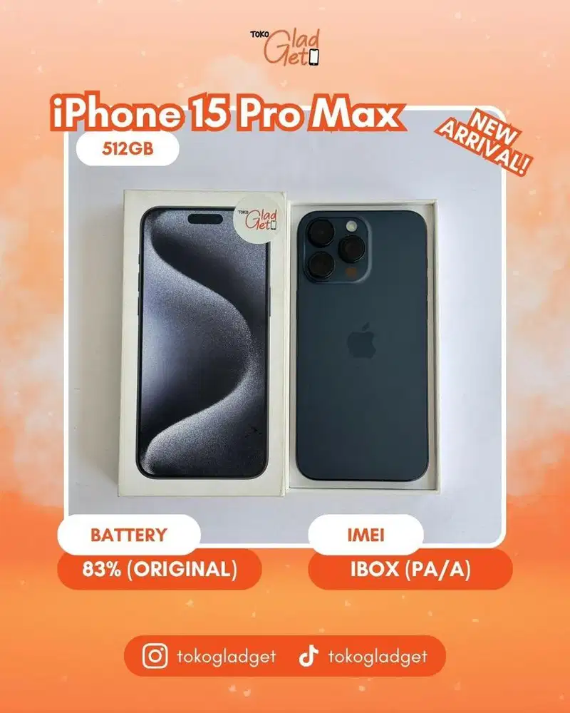 iPhone 15 Promax 512 Gb ex IBOX