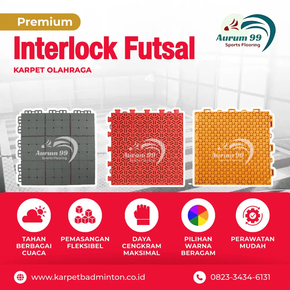 Lantai Futsal - Lapangan Futsal Full Set (Premium)