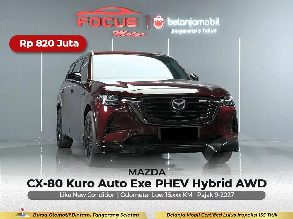 [AUTOEXE TYPE TRTINGGI] Mazda CX80 CX 80 CX-80 Kuro AWD 2023/2024/2025