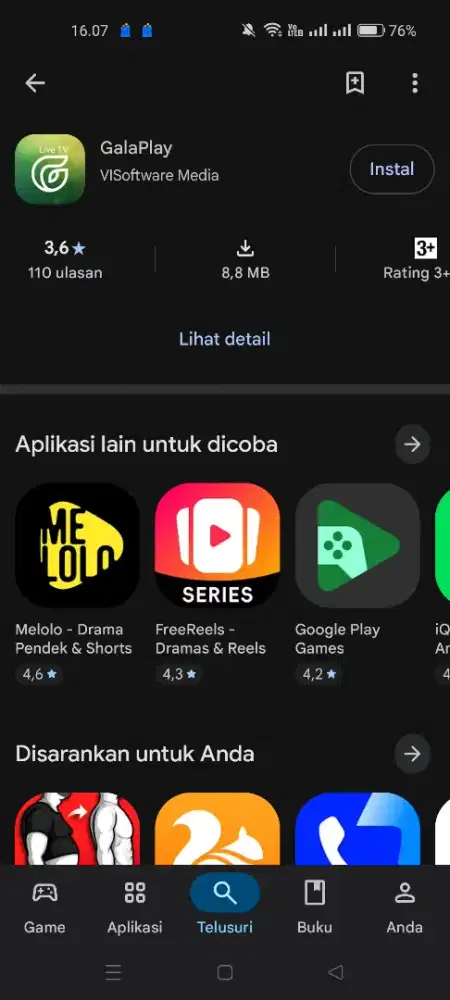 Aplikasi entertainment