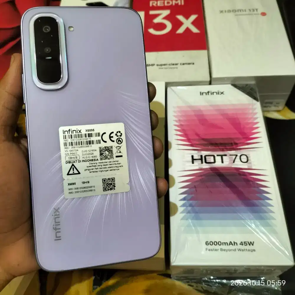 Infinix hot 70 4/128gb new open book