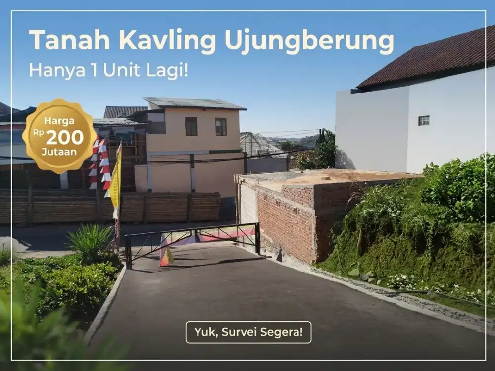 Tanah Kavling eksclusive Ujungberung hanya 200jutaan stok terbatas