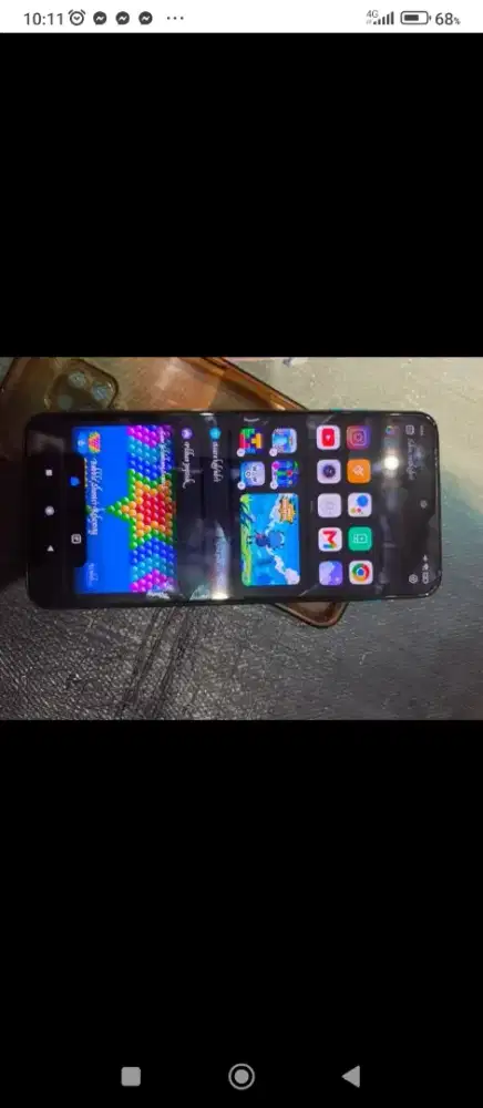 Redmi note 9 pro 8+8 128 hp dus saja game libass kamera depan belakan