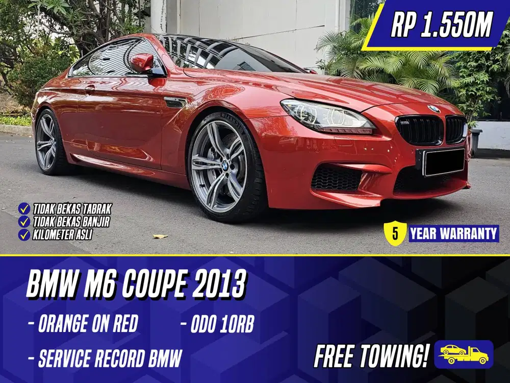 BMW M6 Coupe 2013 Orange on Red Oranye Oren