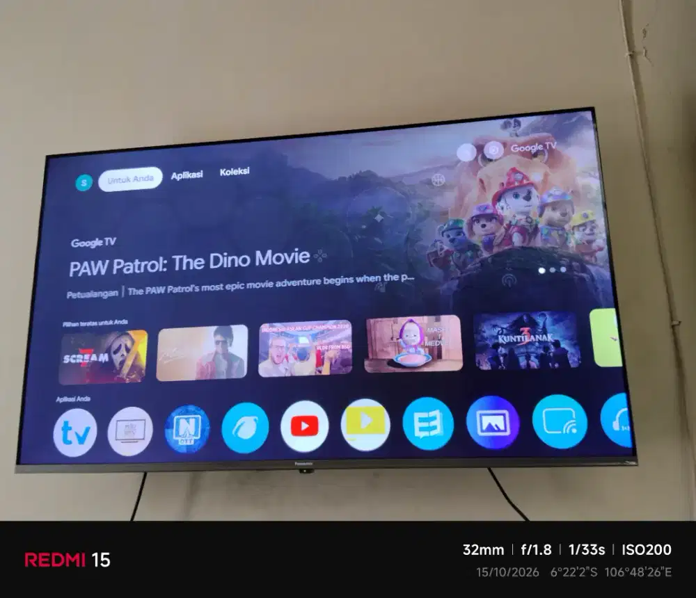 PANASONIC LED TV 4K 50 INCH - GOOGLE TV