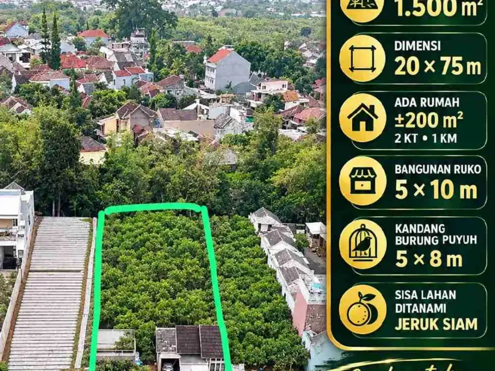 Dijual Tanah Joyoagung Malang Harga Dibawah Pasaran Luas Tanah 1500