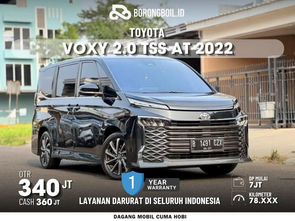 [TERMURAH] TOYOTA VOXY 2.0 CVT TSS 2022 HITAM | KM 78RB