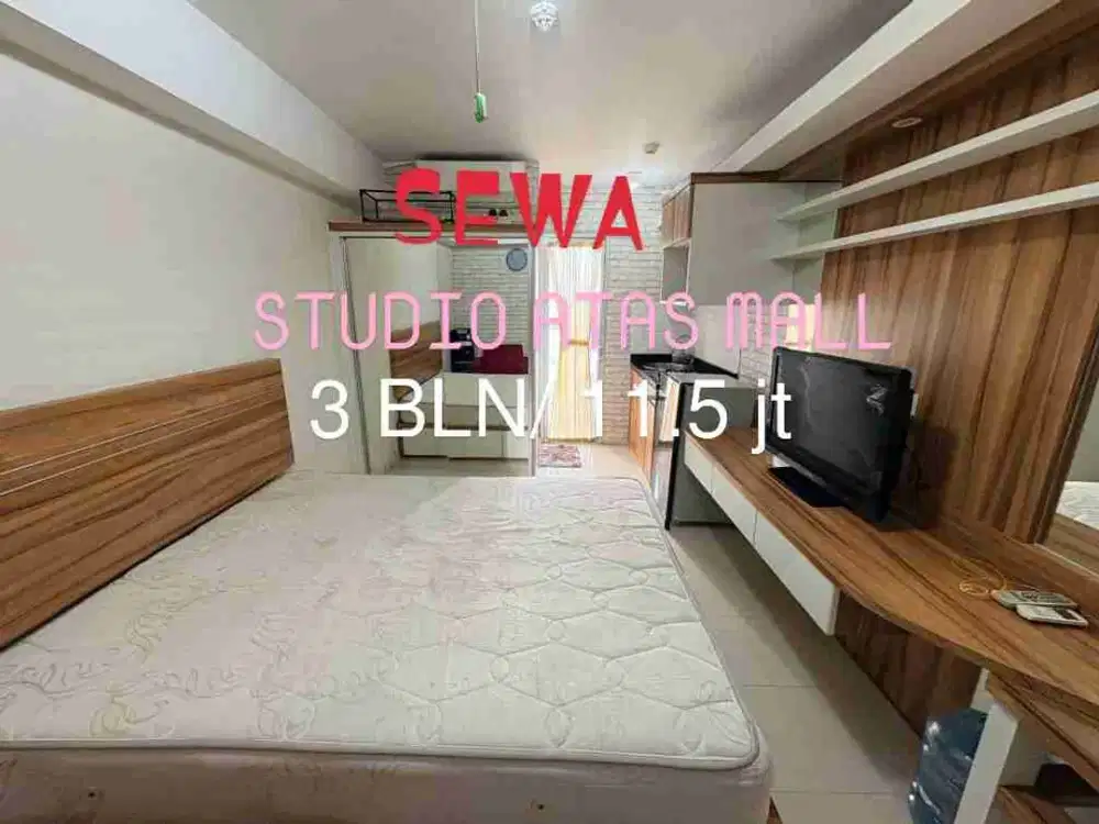 SEWA Studio Furnish Atas Mall Tower A Apartemen Bassura City