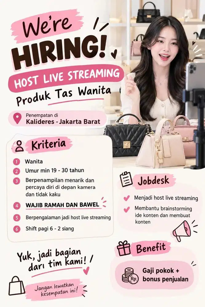 LOWONGAN KERJA LIVE STREAMING