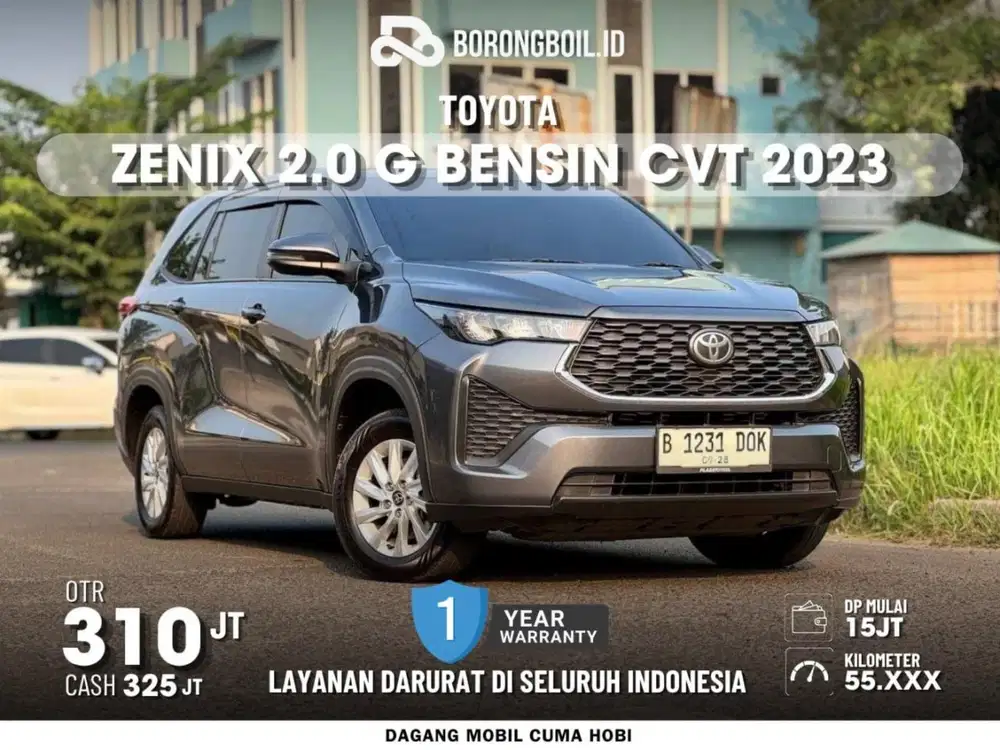 [TERMURAH] TOYOTA KIJANG INNOVA ZENIX G 2.0 BENSIN AT 2023 | KM 55RB