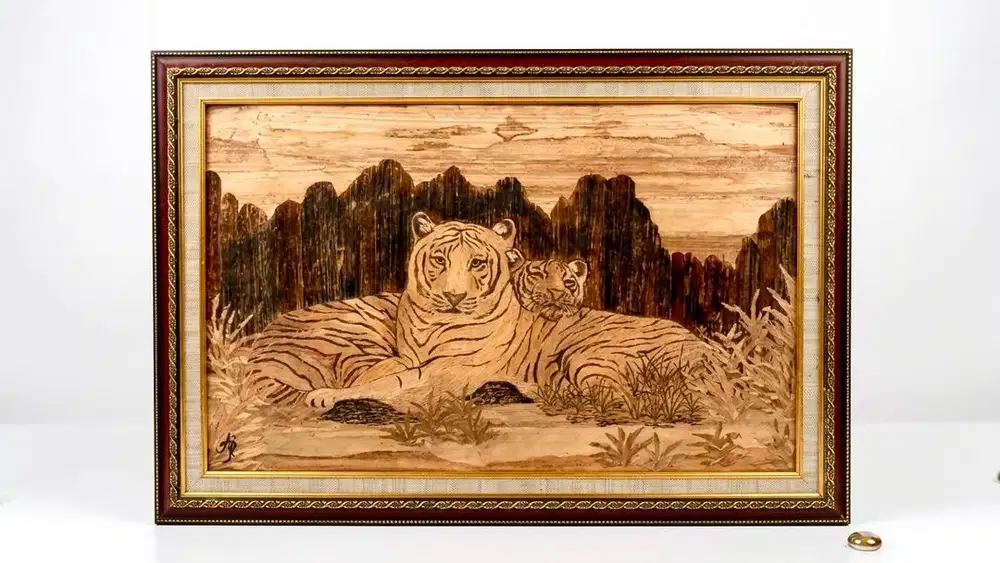 Lukisan Harimau Antik