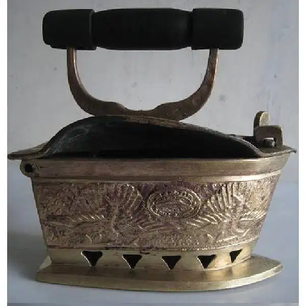 Vintage Antik Setrika Cina peranakan ornamen bunga dan Burung Hong