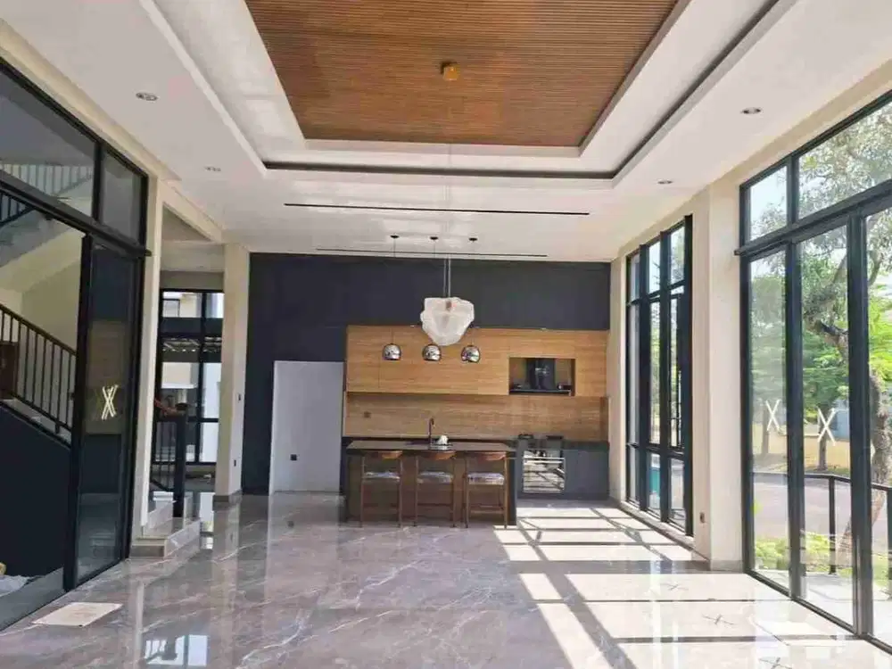 Rumah Brand New Glass House Design Spesifikasi Mewah  Eminent bsd city