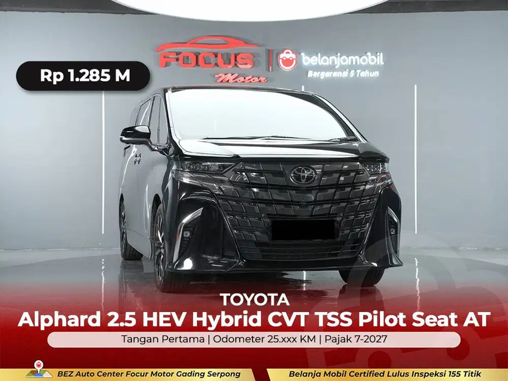 [ GARANSI 5THN ] Toyota Alphard 2.5 HEV Hybrid CVT AT 2023/2024/2025