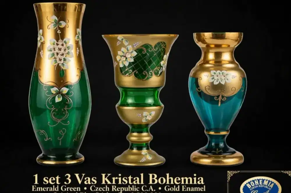 Vas kristal Bohemia original ceko