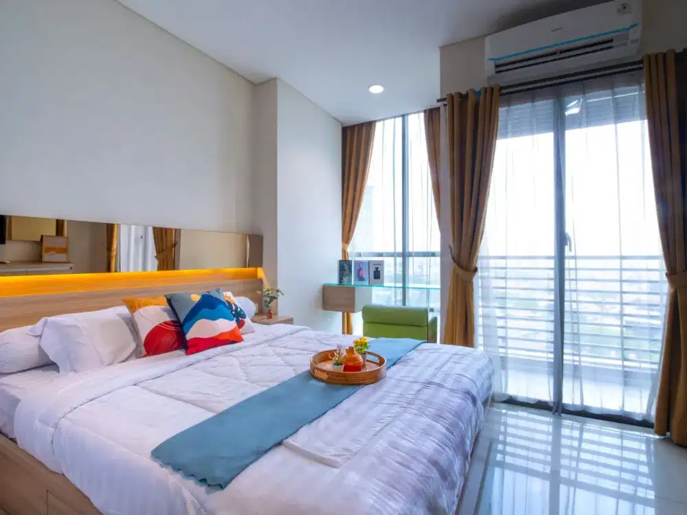 Harga Negotiable & Apartemen Full Furnished! GP Plaza Type Studio, Siap Huni, Lokasi Jakarta Barat (Binus, Grogol, Slipi, & Senayan)