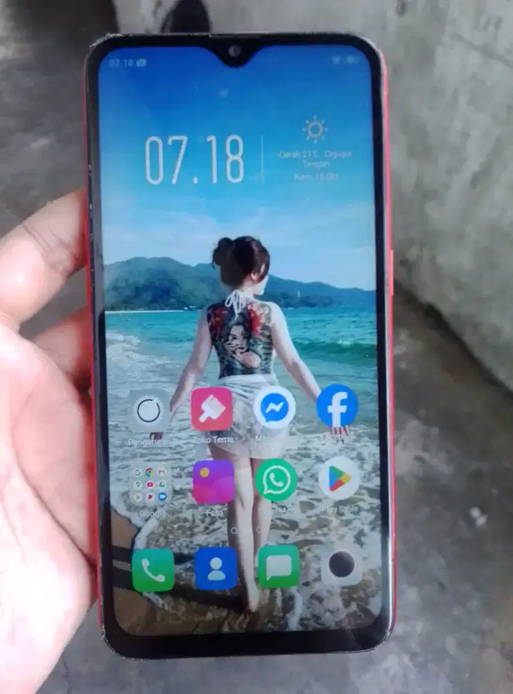 Oppo A5s 4G 3/32 layar 6.2 inchi mulus tt/barter