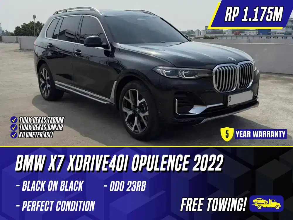 BMW X7 xDrive40i Opulence 2022 Black Hitam xDrive