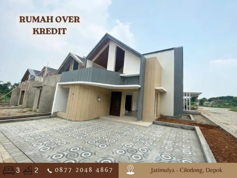 Rumah 2LT Mezzanine LT108 OVER KREDIT 69JT Nempel GDC Depok