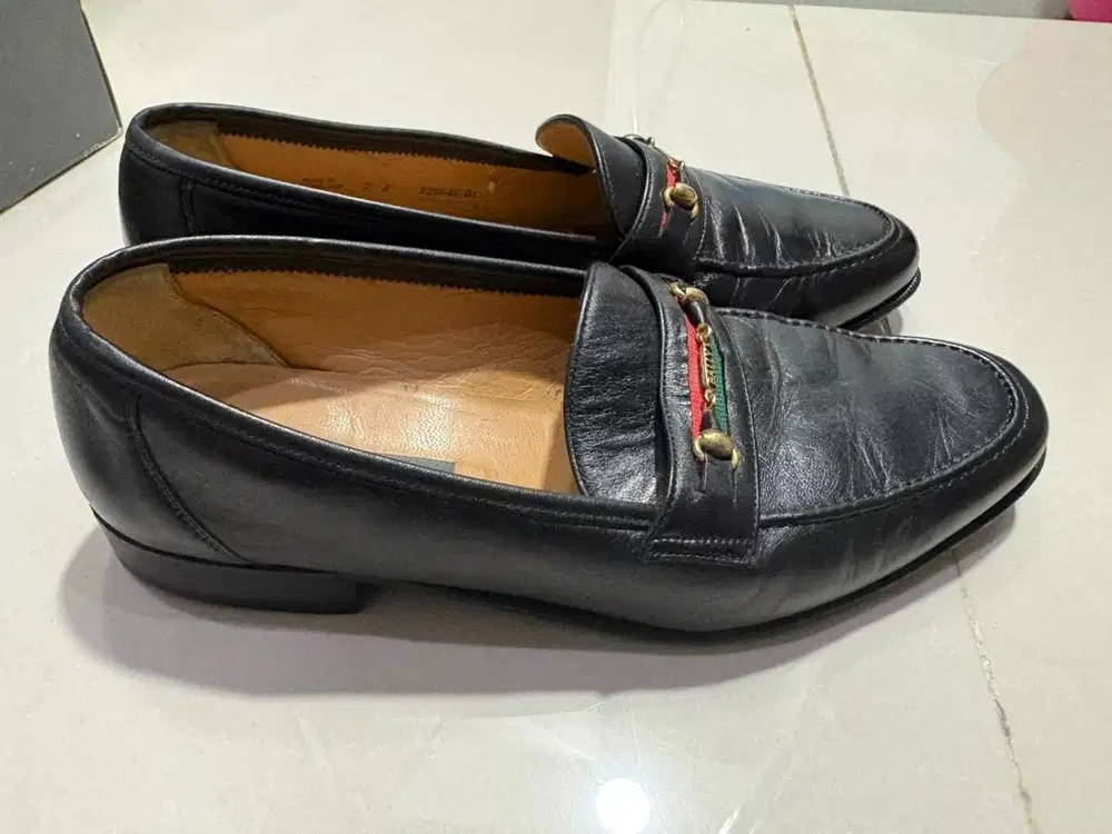 (Preloved) Bally Valento-00 Black Kid Noir 7E Pantofel