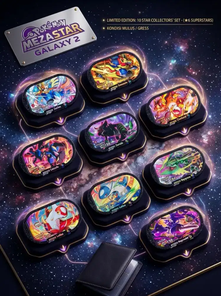 Pokemon Mezastar Galaxy 2 Tag B6 Original Mulus