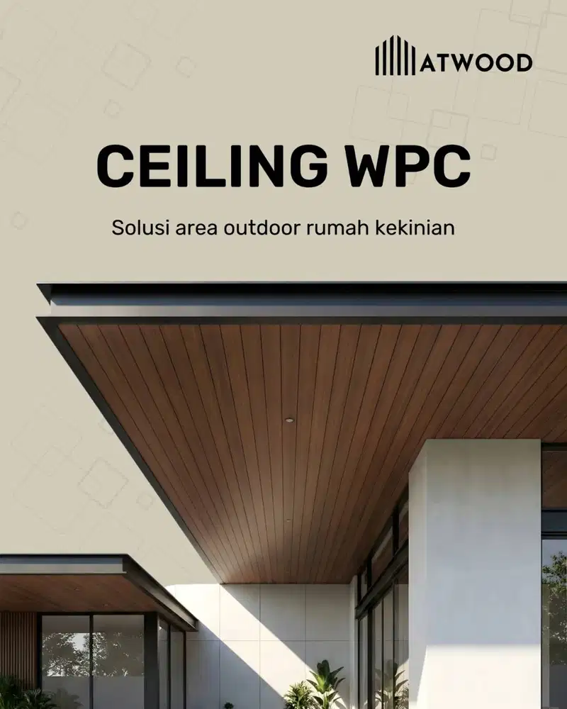 WPC Ceiling Outdoor Motif Kayu - Atwood Ceiling Wpc P. 2,9m