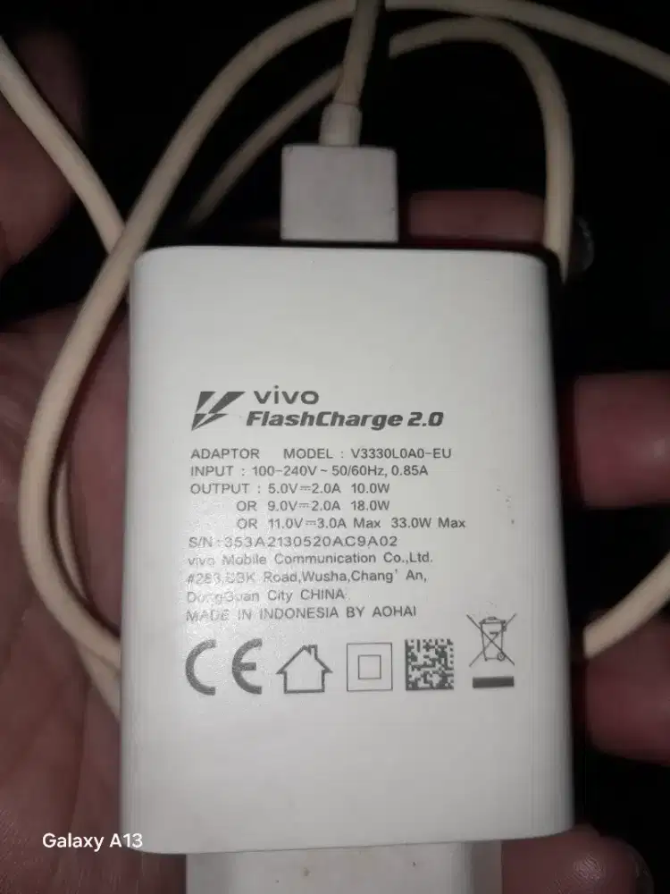 Charger vivo 33wt original  fast charging