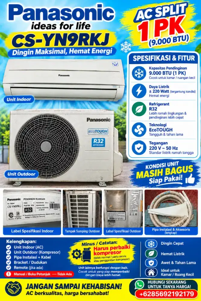 AC Panasonic CS-YN9RKJ 1 PK