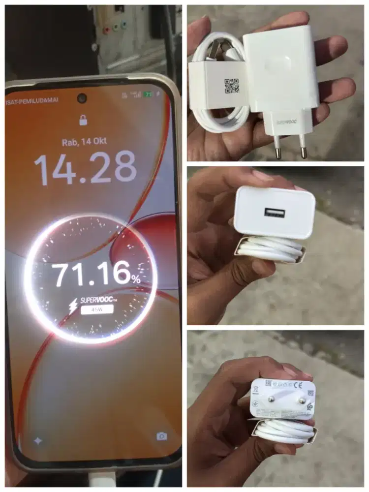 Charger 45Watt OPPO SUPERVOOC !!