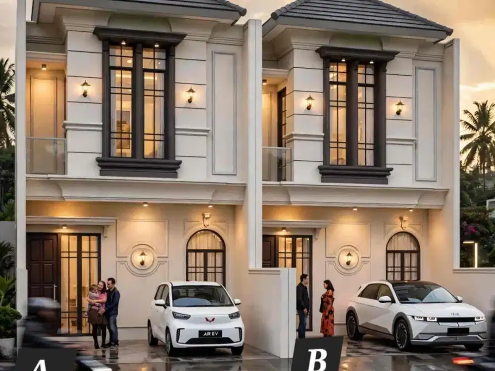 rumah baru mewah 2lt modern 1,7M an