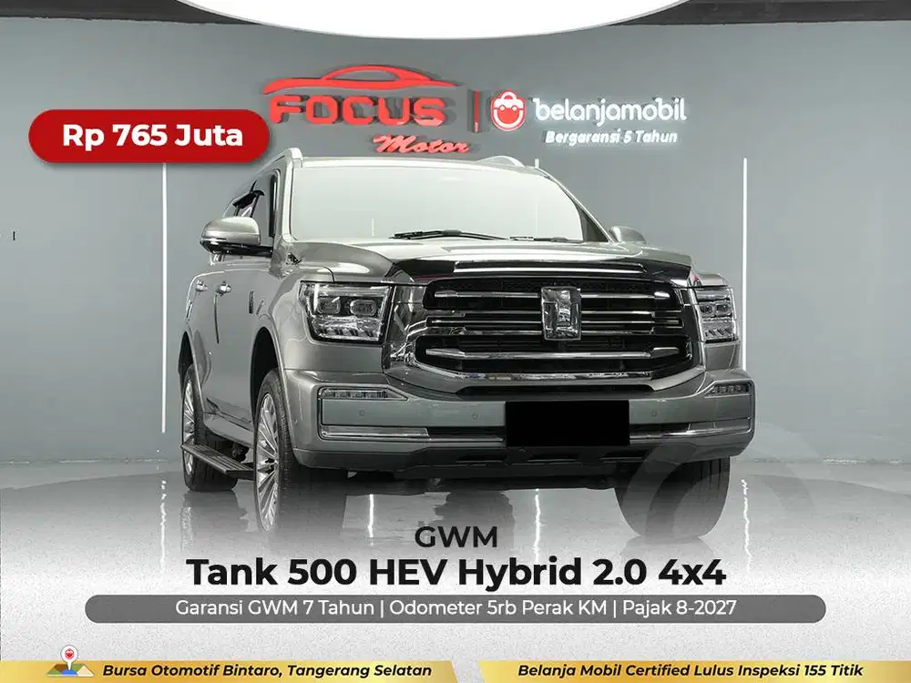 [ GARANSI 5THN 4x4 ] GWM Tank 500 HEV Hybrid 2.0 2023/2024/2025